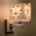 Dalber 63119S - Vägglampa för barn  JUNGLE 1xE27/15W/230V rosa