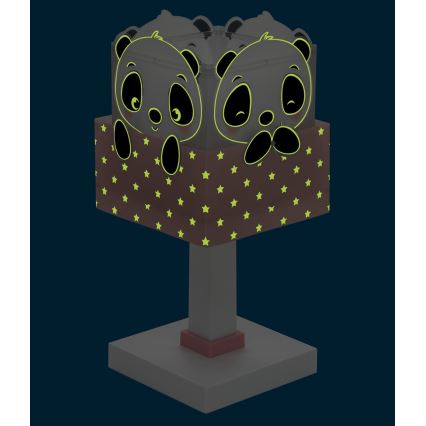 Dalber 63161S - Lampa för barn PANDA 1xE14/40W/230V rosa