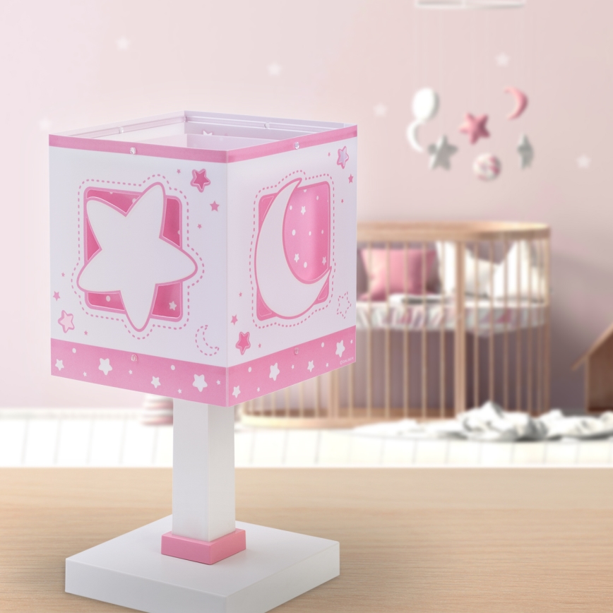 Dalber 63231NS - LED-barnlampa MOONLIGHT 1xG4/4W/230V rosa