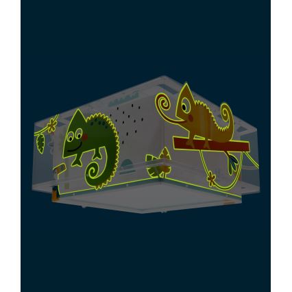 Dalber 63316 - Barnlampa för tak HAPPY JUNGLE 2xE27/15W/230V