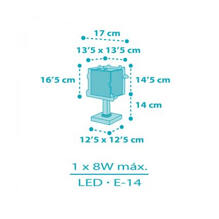 Dalber 63351N - LED-barnlampa ROCKET 1xG4/4W/230V färgglad