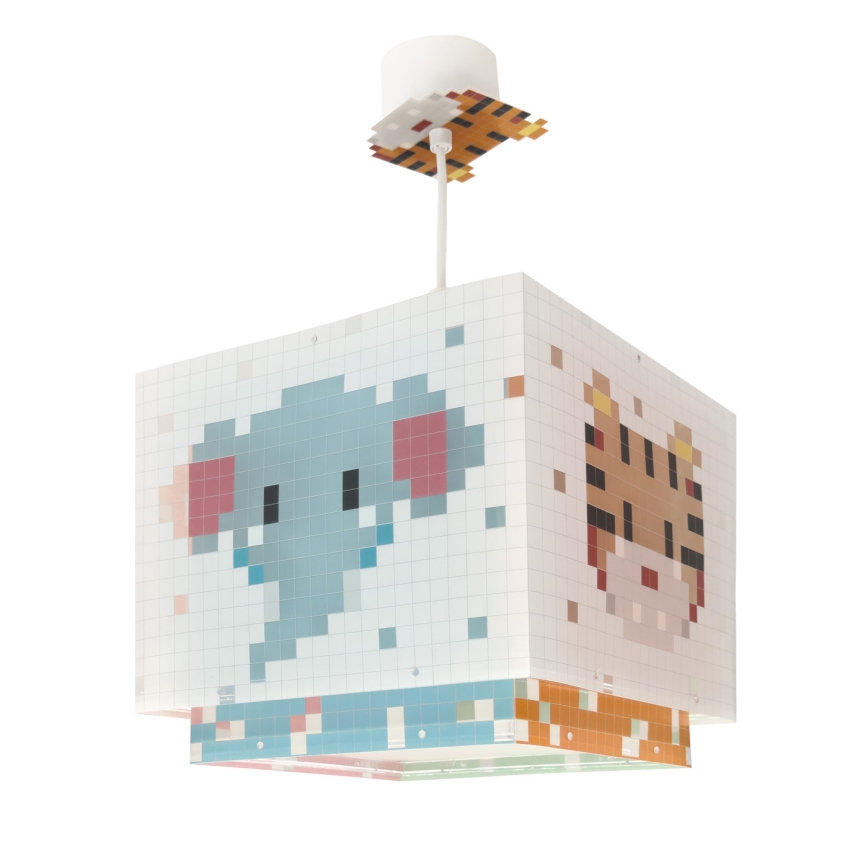 Dalber 63372 - Ljuskrona för barn LITTLE PIXEL 1xE27/15W/230V