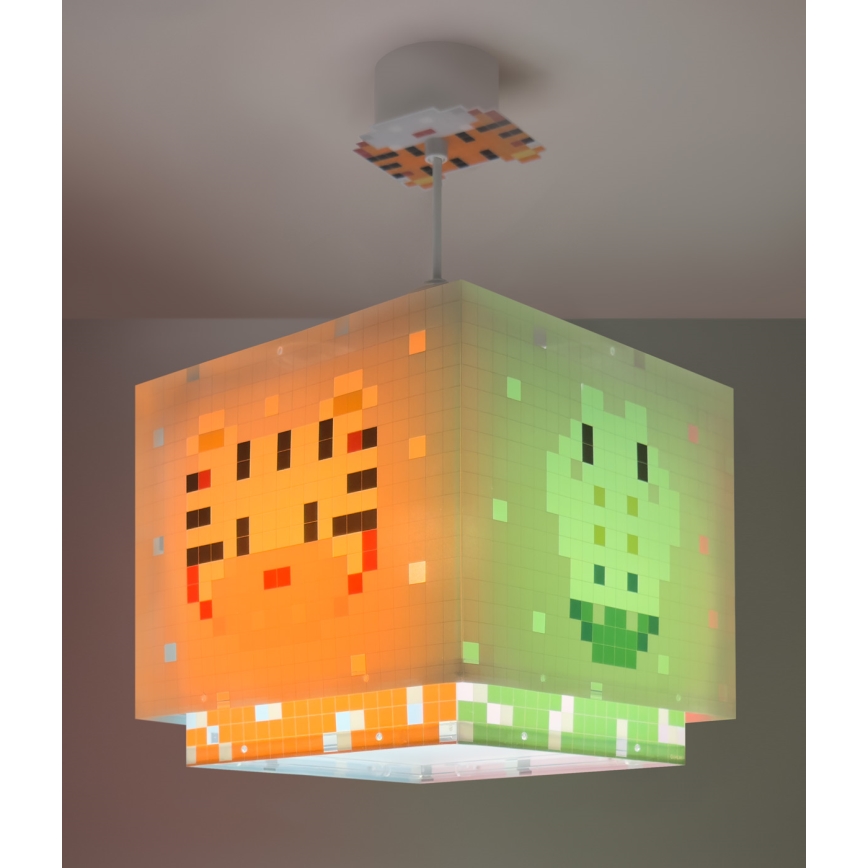 Dalber 63372 - Ljuskrona för barn LITTLE PIXEL 1xE27/15W/230V