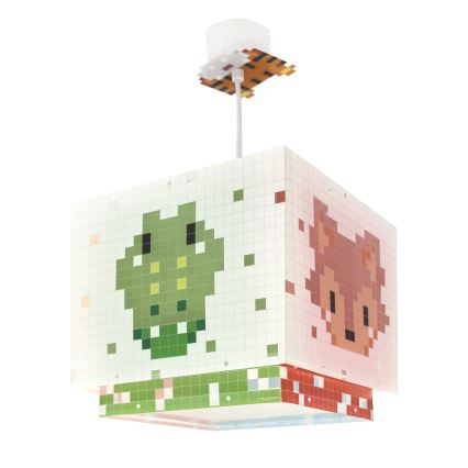 Dalber 63372 - Ljuskrona för barn LITTLE PIXEL 1xE27/15W/230V