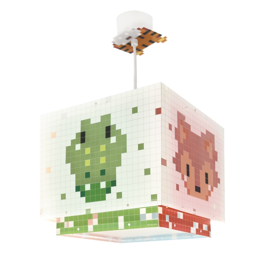 Dalber 63372 - Ljuskrona för barn LITTLE PIXEL 1xE27/15W/230V