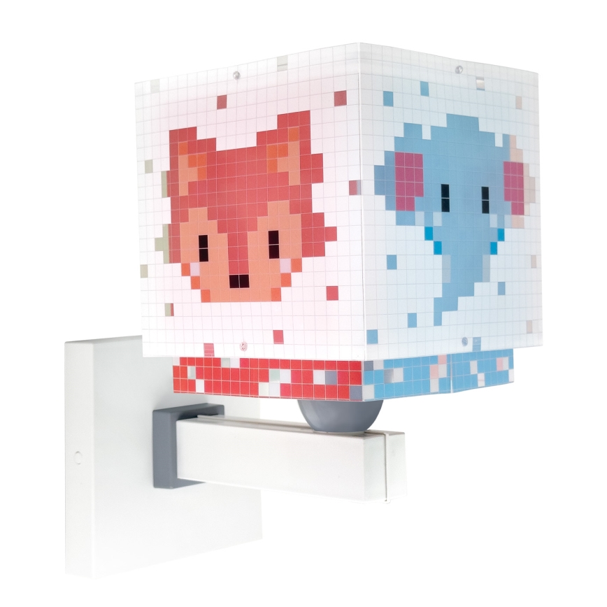 Dalber 63379 - Vägglampa för barn LITTLE PIXEL 1xE27/15W/230V