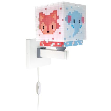 Dalber 63379 - Vägglampa för barn LITTLE PIXEL 1xE27/15W/230V