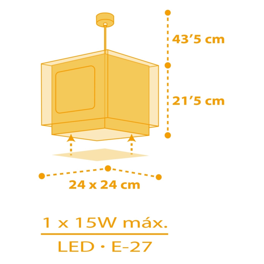 Dalber 63402 - Ljuskrona för barn MY FARM 1xE27/15W/230V