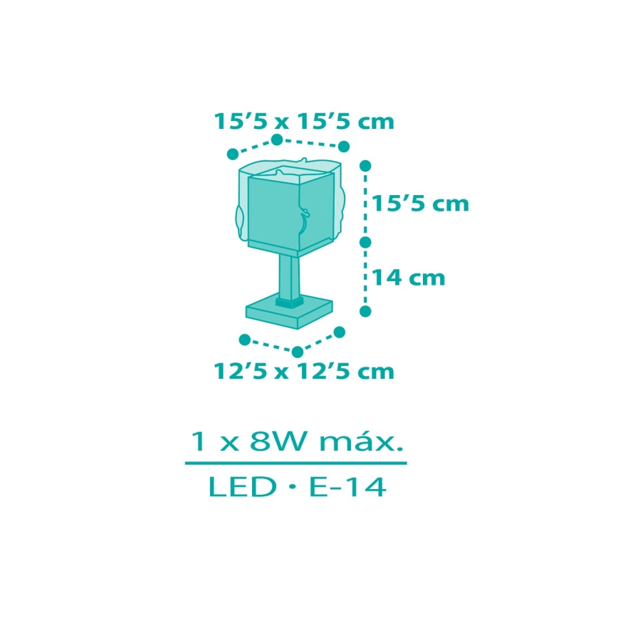 Dalber 63441N - LED-barnlampa MERMAIDS 1xG4/4W/230V, flerfärgad