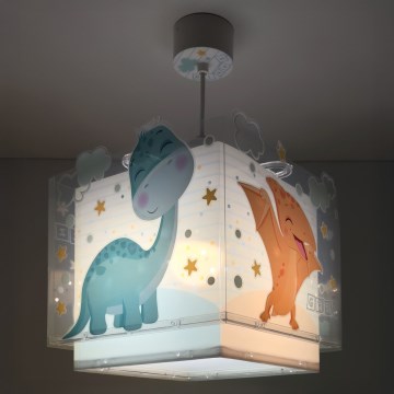 Dalber 63452 - Taklampa för barn BABY DINOS 1xE27/15W/230V flerfärgad