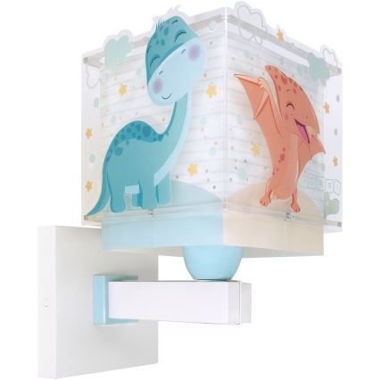 Dalber 63459 - Vägglampa för barn BABY DINOS 1xE27/15W/230V färgglad