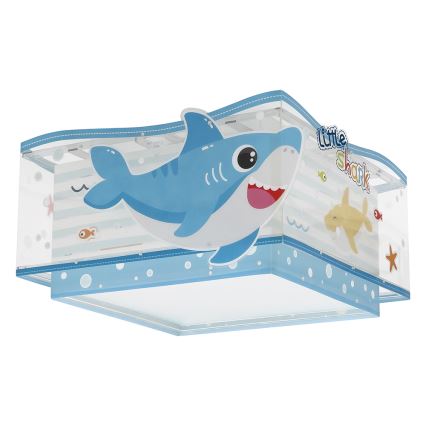 Dalber 63476 - Takbelysning för barn BABY SHARK 2xE27/60W/230V