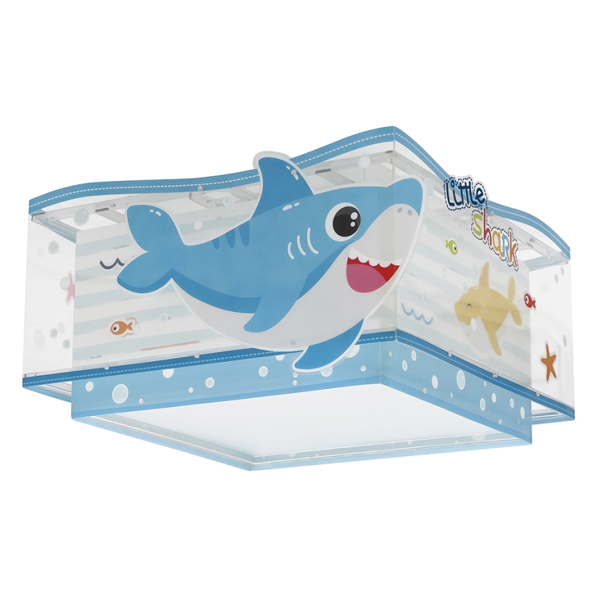 Dalber 63476 - Takbelysning för barn BABY SHARK 2xE27/60W/230V