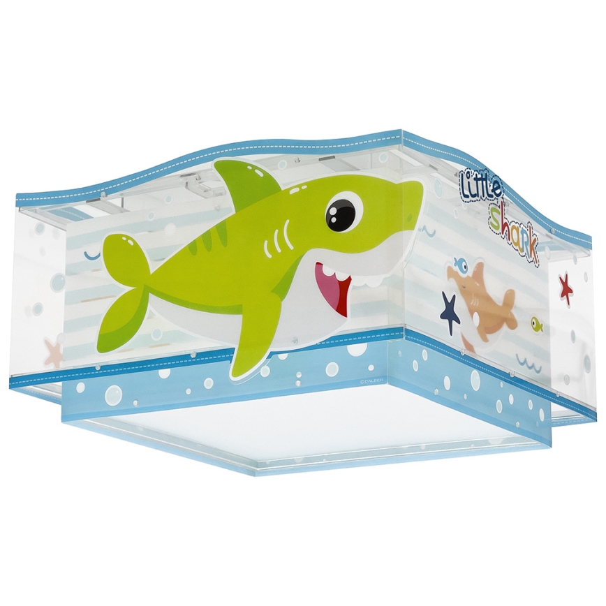 Dalber 63476 - Takbelysning för barn BABY SHARK 2xE27/60W/230V