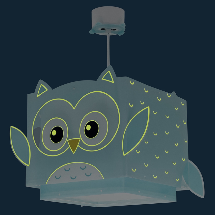 Dalber 64392 - Ljuskrona för barn LITTLE OWL 1xE27/60W/230V