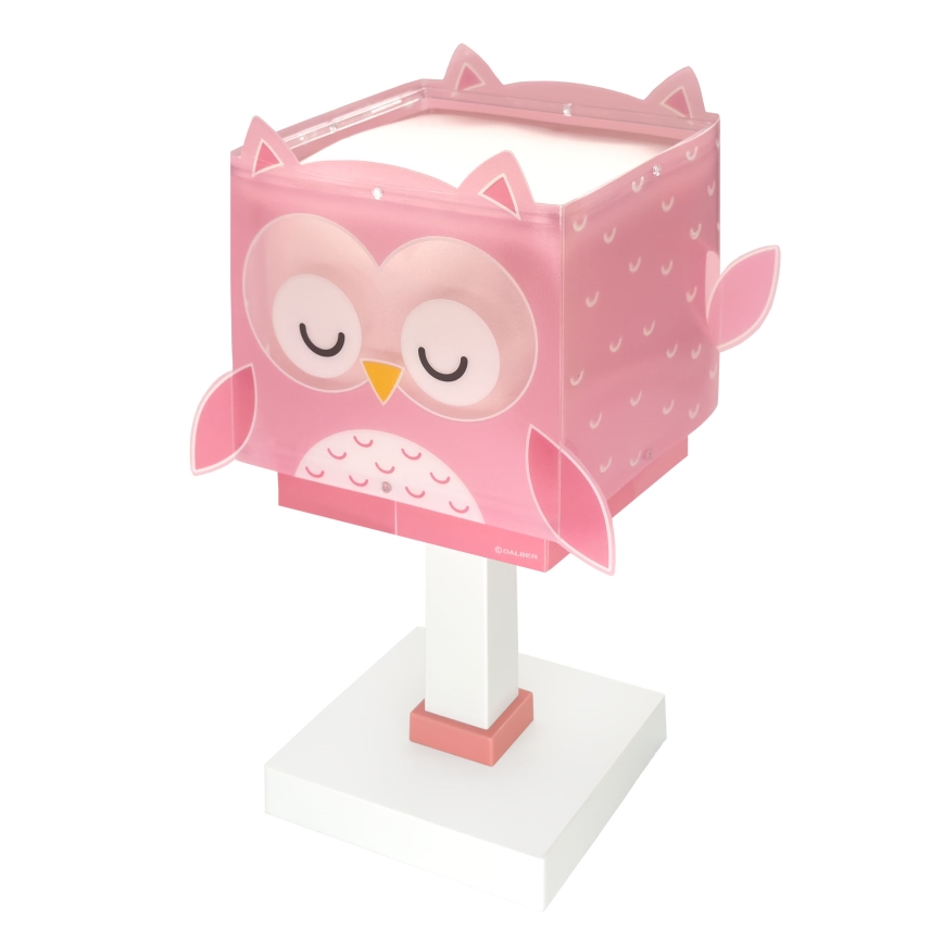 Dalber 64481N - LED-barnlampa LITTLE OWL 1xG4/4W/230V rosa
