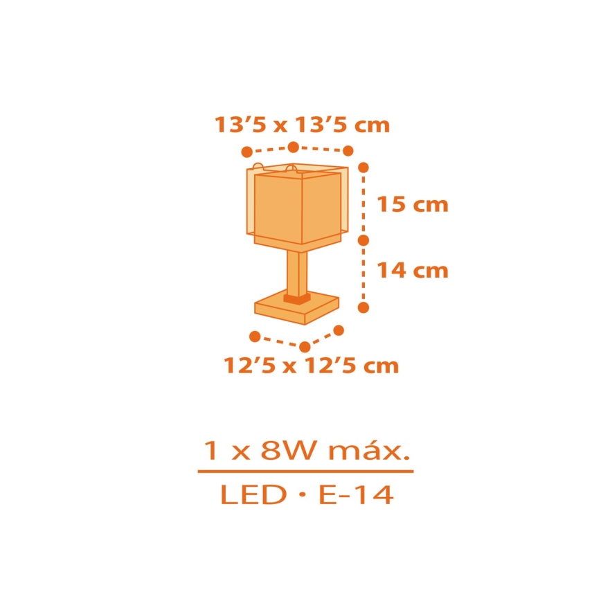 Dalber 64561N - LED-barnlampa LITTLE TIGGER 1xG4/4W/230V orange