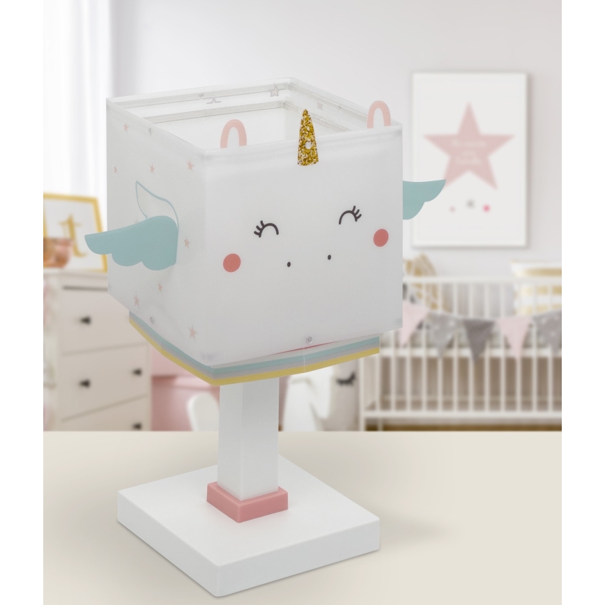 Dalber 64591 - Lampa för barn LITTLE UNICORN 1xE14/8W/230V
