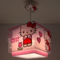 Dalber 73262 - HELLO KITTY taklampa för barn 1xE27/15W/230V rosa