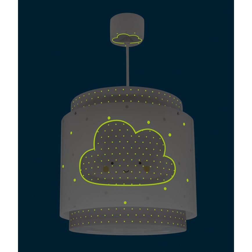 Dalber 76012E - Ljuskrona för barn BABY DREAMS 1xE27/15W/230V grå