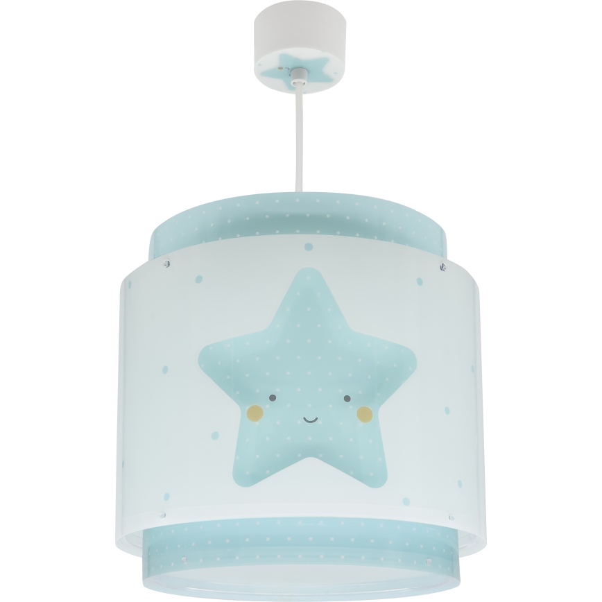 Dalber 76012T - Ljuskrona för barn BABY DREAMS 1xE27/15W/230V blå