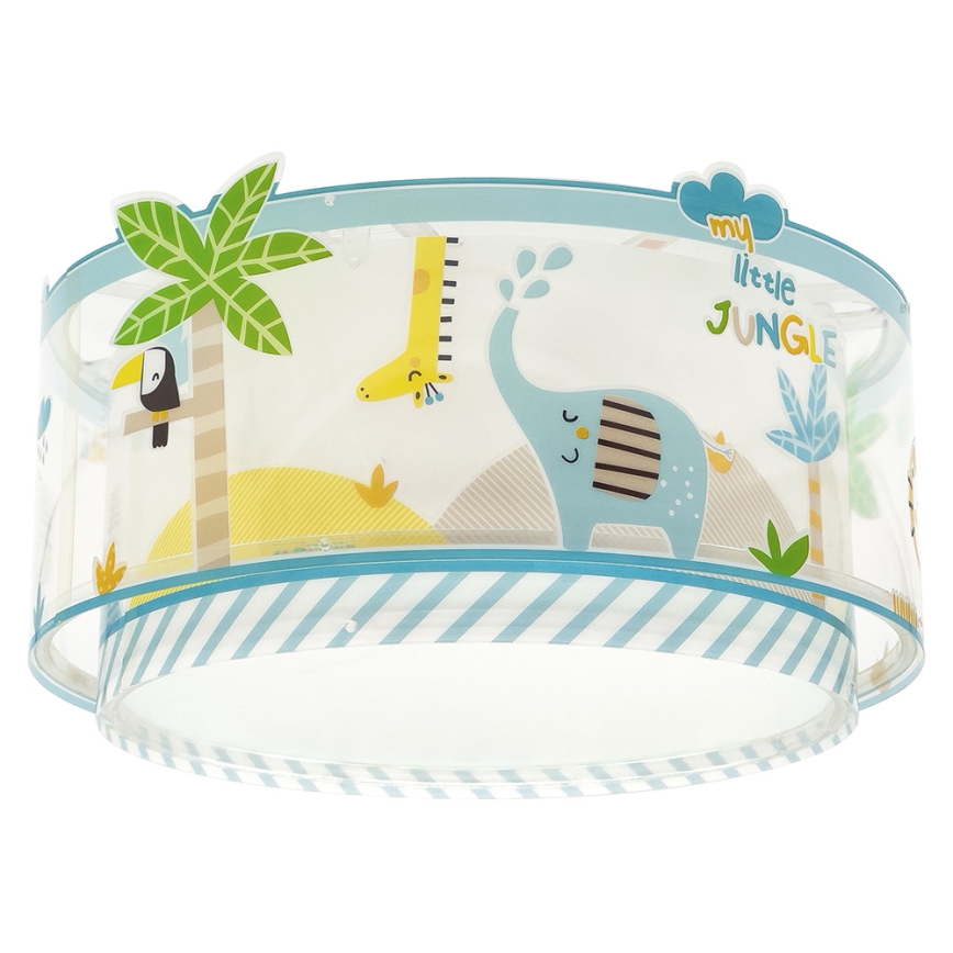 Dalber 76116 - Takbelysning för barn JUNGLE 2xE27/15W/230V