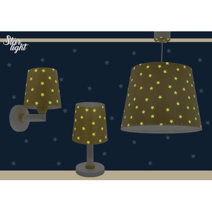 Dalber 82211A - Barnlampa  STAR LIGHT 1xE14/40W/230V gul 