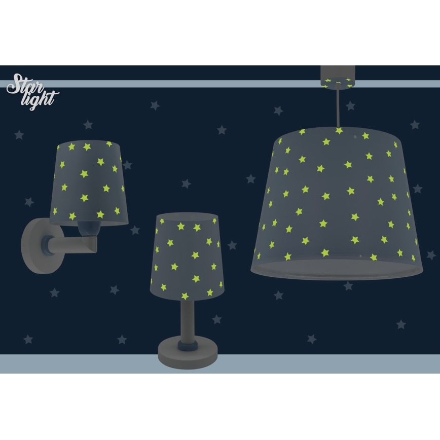 Dalber 82211T - Barnlampa  STAR LIGHT 1xE14/40W/230V blå 