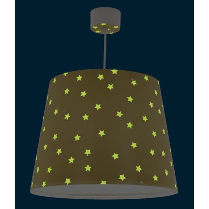 Dalber 82212A - Takkrona för barn  STAR LIGHT 1xE27/60W/230V gul 