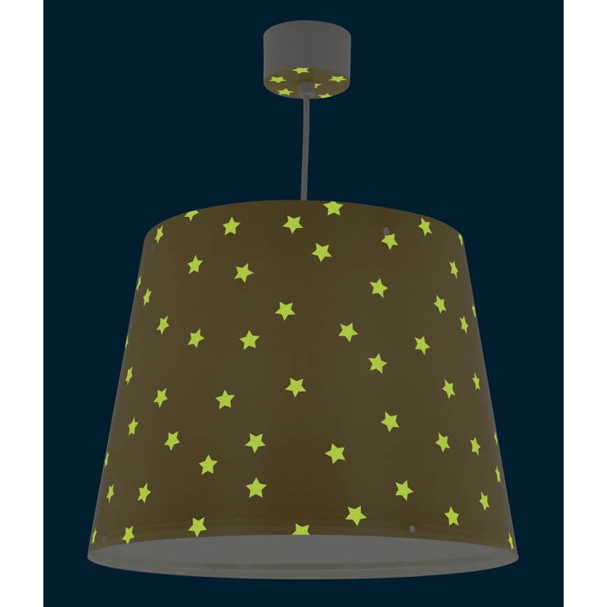 Dalber 82212A - Takkrona för barn  STAR LIGHT 1xE27/60W/230V gul 