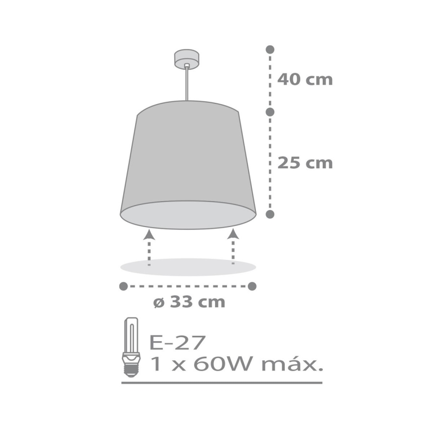 Dalber 82212B - Takkrona för barn  STAR LIGHT 1xE27/60W/230V vit 