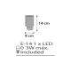 Dalber D-41415E - LED-lampa Uttag  CLOUDS 1xE14/0,3W/230V