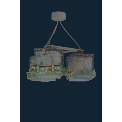 Dalber D-63534 - Ljuskrona Barn TRAIN 3xE27/60W/230V