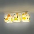 Dalber D-73453 - Barn Takbelysning DINOS 3xE27/60W/230V