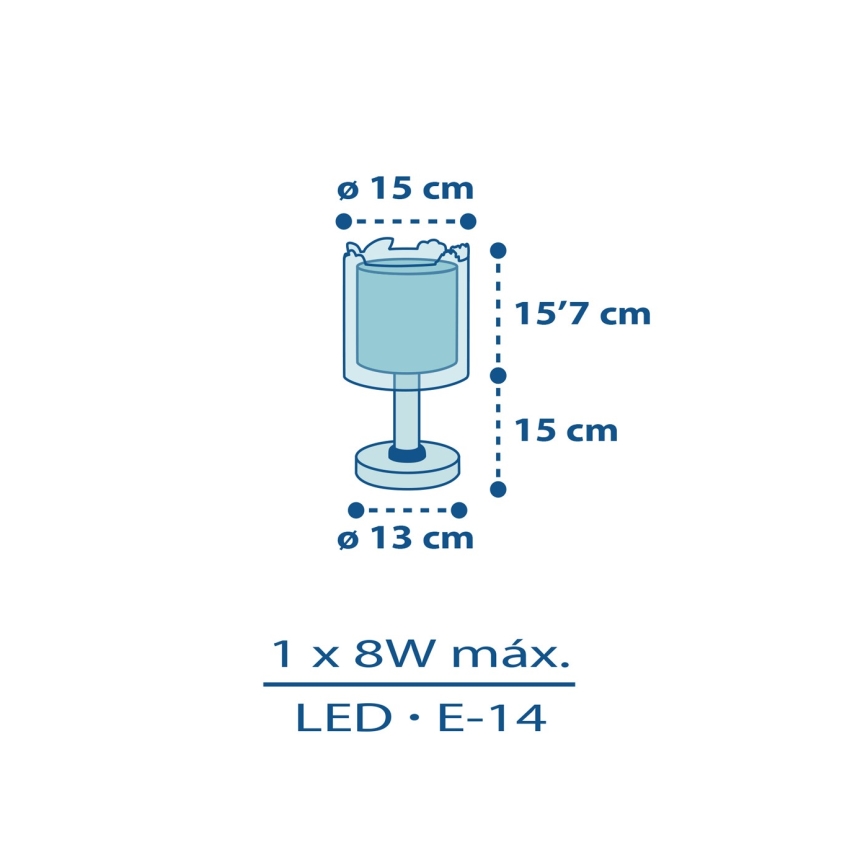 Dalber D-76111 - Barn Lampa MY LITTLE JUNGLE 1xE14/8W/230V