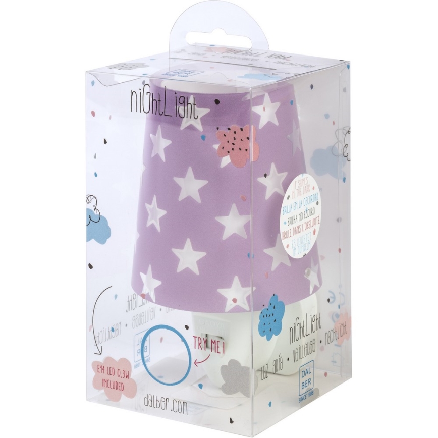Dalber D-81215L - LED nattlampa STARS 1xE14/0,5W/230V