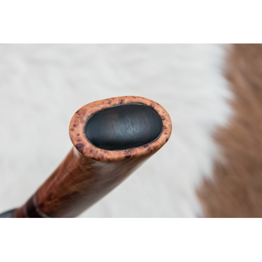 Damaskus jaktkniv 13 cm lönn/ebenholts
