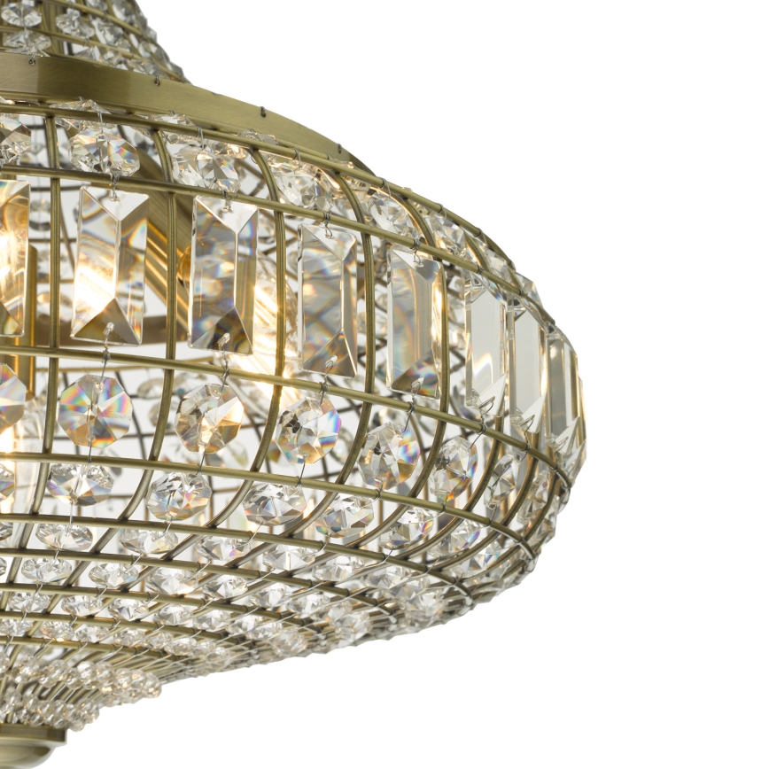 Där Lighting ASM0675 - Ljuskrona med kedja ASMARA 6xE14/40W/230V mässing