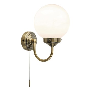 Där Lighting BAR0775 - Badrumsvägglampa BARCLAY 1xE14/40W/230V IP44 mässing