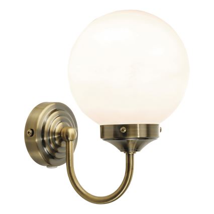 Där Lighting BAR0775 - Badrumsvägglampa BARCLAY 1xE14/40W/230V IP44 mässing