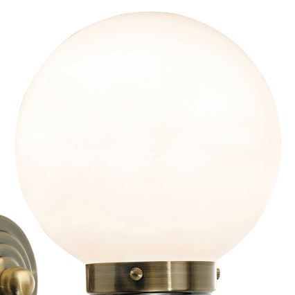 Där Lighting BAR0775 - Badrumsvägglampa BARCLAY 1xE14/40W/230V IP44 mässing