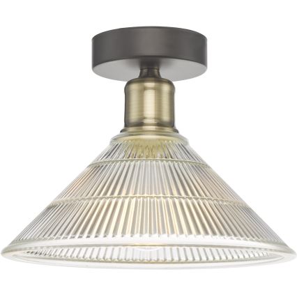 Där Lighting BOY0175 - Taklampa BOYD 1xE27/60W/230V Ø 25 cm mässing/klar