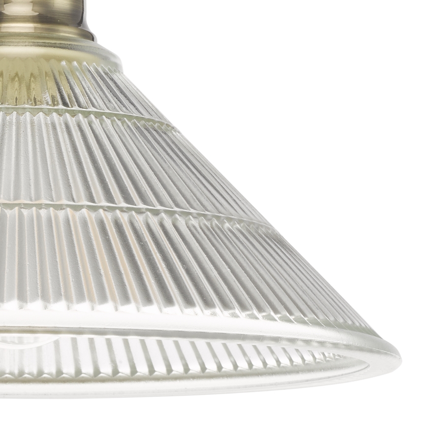 Där Lighting BOY0175 - Taklampa BOYD 1xE27/60W/230V Ø 25 cm mässing/klar