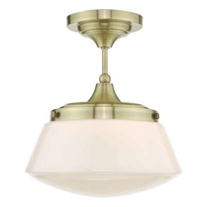 Där Lighting CAD0175 - Ytmonterad badrumslampa CADEN 1xE27/60W/230V IP44 mässing