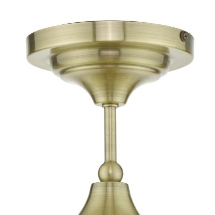 Där Lighting CAD0175 - Ytmonterad badrumslampa CADEN 1xE27/60W/230V IP44 mässing