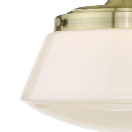 Där Lighting CAD0175 - Ytmonterad badrumslampa CADEN 1xE27/60W/230V IP44 mässing