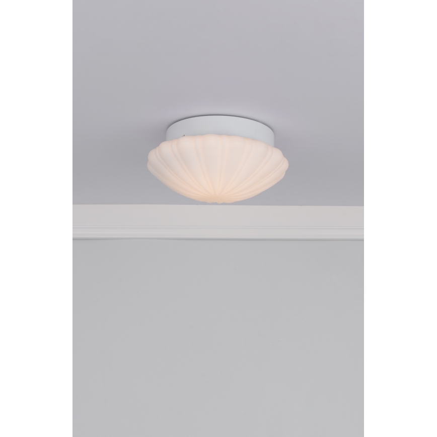 Där Lighting CAF502 - CAFE Badrumstaklampa 1xE27/60W/230V Ø 27 cm IP44 vit