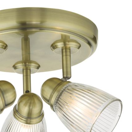 Där Lighting CED7675 - Badrumsspotlight CEDRIC 3xG9/25W/230V IP44 mässing