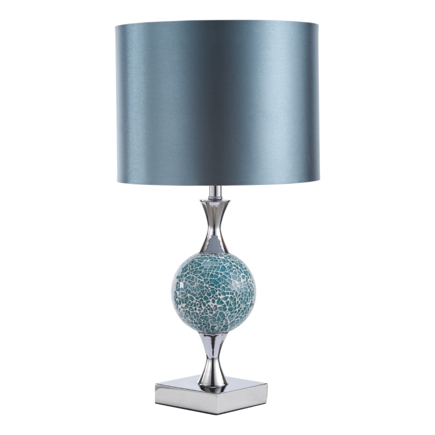 Där Lighting ELS4223 - Bordslampa ELSA 1xE27/40W/230V blå/blankkrom