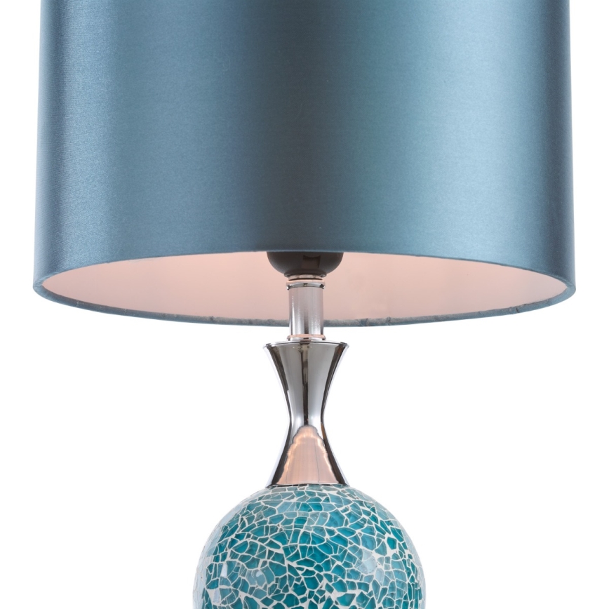 Där Lighting ELS4223 - Bordslampa ELSA 1xE27/40W/230V blå/blankkrom